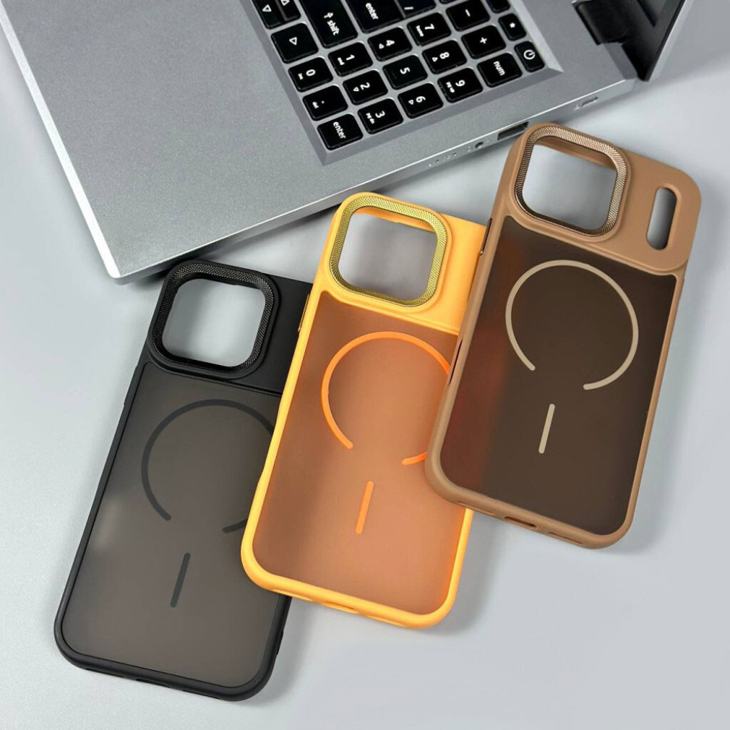 Чехол (накладка) Apple iPhone 15 Pro Max, Matte Corrugated Camera Thin, MagSafe, Белый - № 15 Чехол (накладка) Apple iPhone 15 Pro Max, Matte Corrugated Camera Thin, MagSafe, Белый - № 15