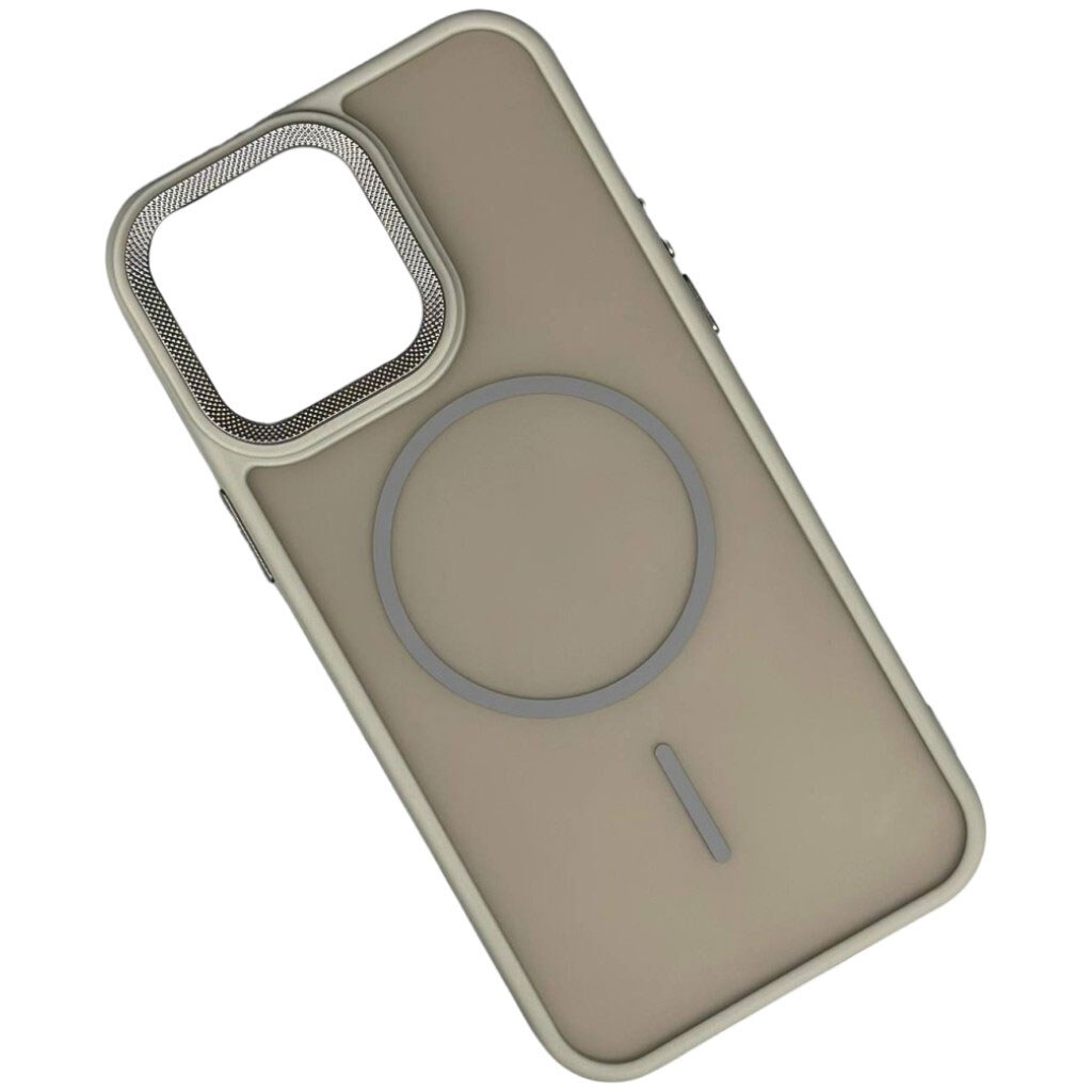 Чохол (накладка) Apple iPhone 15, Matte Corrugated Camera Thin, Light Grey, MagSafe, Сірий - № 1 Чохол (накладка) Apple iPhone 15, Matte Corrugated Camera Thin, Light Grey, MagSafe, Сірий - № 1