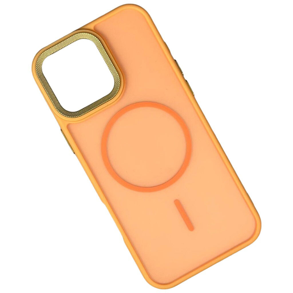 Чехол (накладка) Apple iPhone 16 Pro Max, Matte Corrugated Camera Thin, MagSafe, Оранжевый - № 1 Чехол (накладка) Apple iPhone 16 Pro Max, Matte Corrugated Camera Thin, MagSafe, Оранжевый - № 1