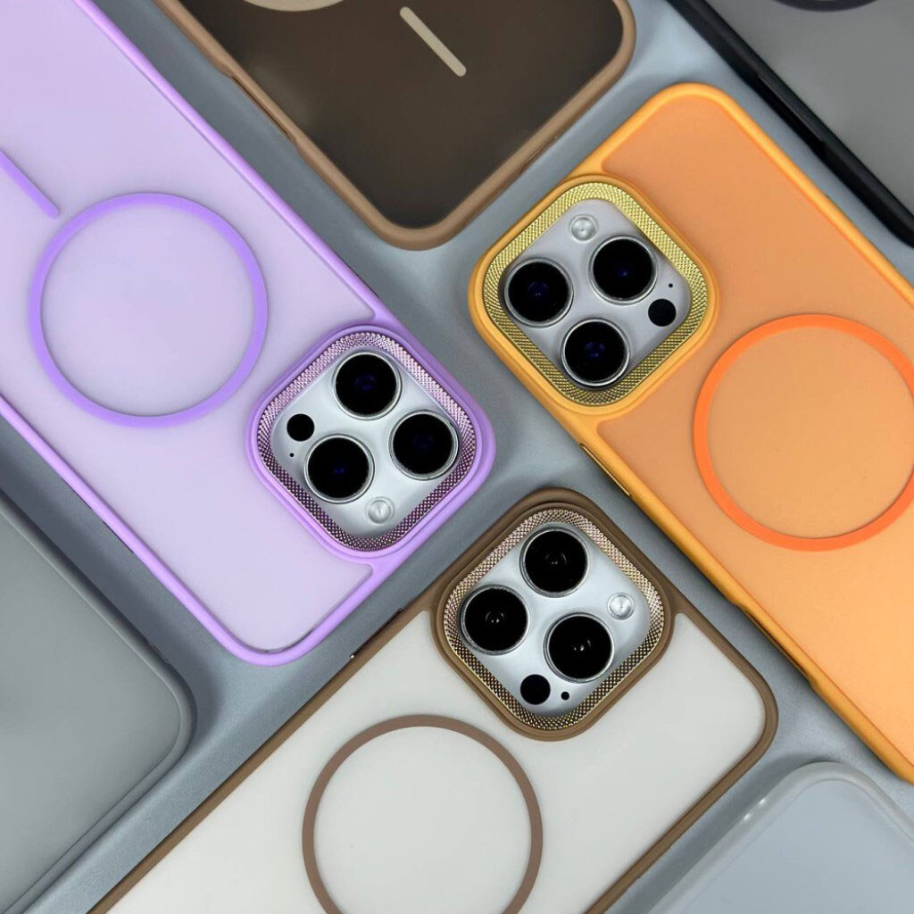 Чохол (накладка) Apple iPhone 17, Matte Corrugated Camera Thin, MagSafe, Білий - № 4 Чохол (накладка) Apple iPhone 17, Matte Corrugated Camera Thin, MagSafe, Білий - № 4