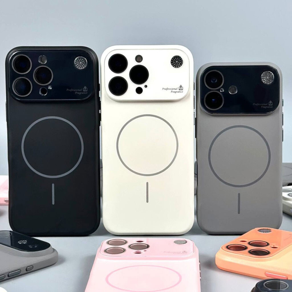 Чехол (накладка) Apple iPhone 15 Pro, AG Glass Аromatherapy, MagSafe, Серый - № 6 Чехол (накладка) Apple iPhone 15 Pro, AG Glass Аromatherapy, MagSafe, Серый - № 6