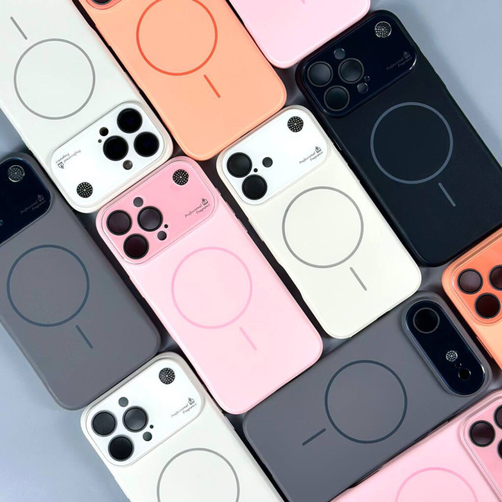 Чехол (накладка) Apple iPhone 16, AG Glass Аromatherapy, MagSafe, Оранжевый - № 10 Чехол (накладка) Apple iPhone 16, AG Glass Аromatherapy, MagSafe, Оранжевый - № 10