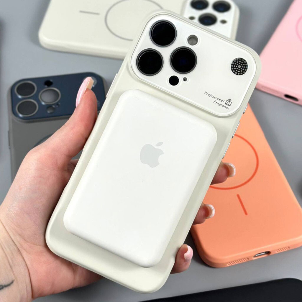 Чехол (накладка) Apple iPhone 17 Air, AG Glass Аromatherapy, MagSafe, Оранжевый - № 4 Чехол (накладка) Apple iPhone 17 Air, AG Glass Аromatherapy, MagSafe, Оранжевый - № 4