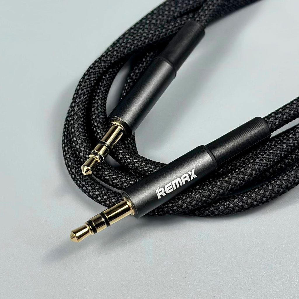 AUX кабель Remax CB08 Velocity, 1.2 м., 3.5 мм., Черный - № 2 AUX кабель Remax CB08 Velocity, 1.2 м., 3.5 мм., Черный - № 2