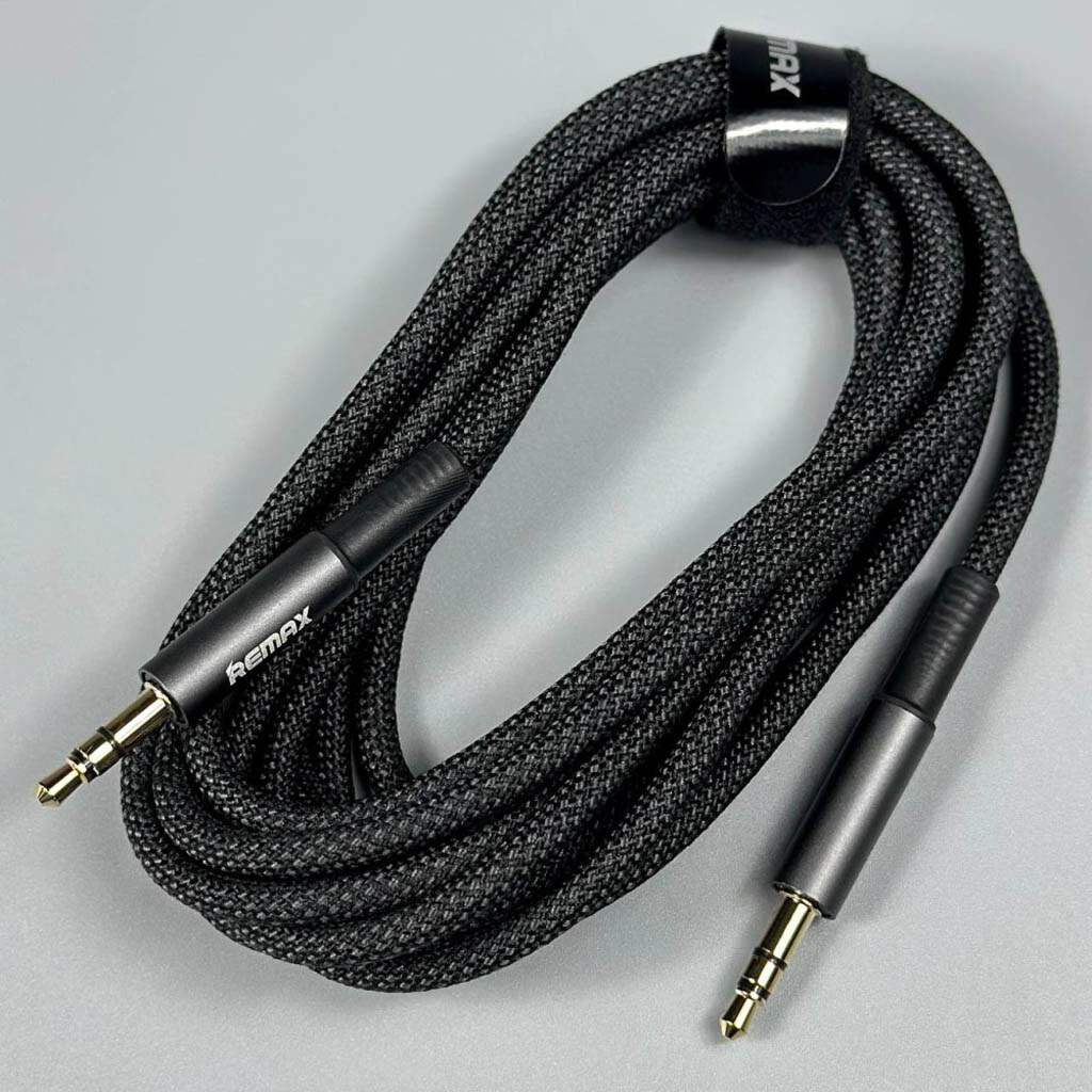 AUX кабель Remax CB08 Velocity, 2.5 м., 3.5 мм., Чорний - № 2 AUX кабель Remax CB08 Velocity, 2.5 м., 3.5 мм., Чорний - № 2