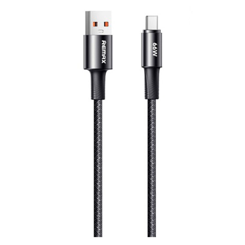 USB кабель Remax CB23 Fonsu, Type-C, 1.2 м., Чорний - № 1 USB кабель Remax CB23 Fonsu, Type-C, 1.2 м., Чорний - № 1