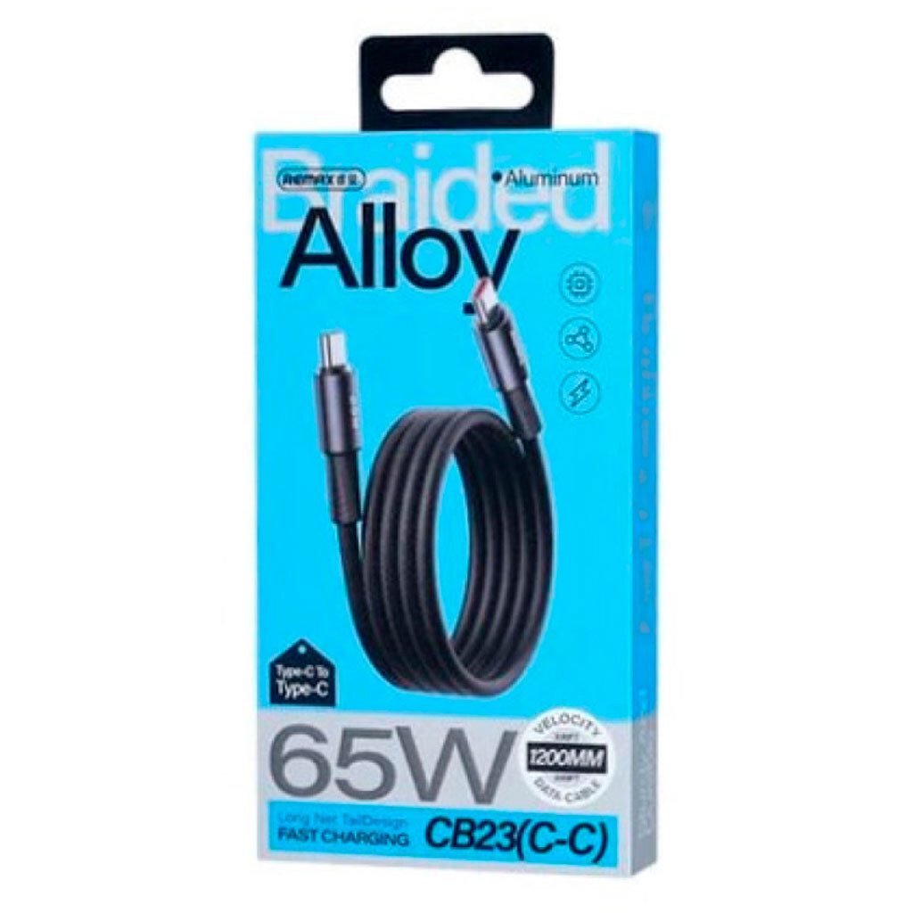 USB кабель Remax CB23 Fonsu, Type-C, 1.2 м., Черный - № 2 USB кабель Remax CB23 Fonsu, Type-C, 1.2 м., Черный - № 2