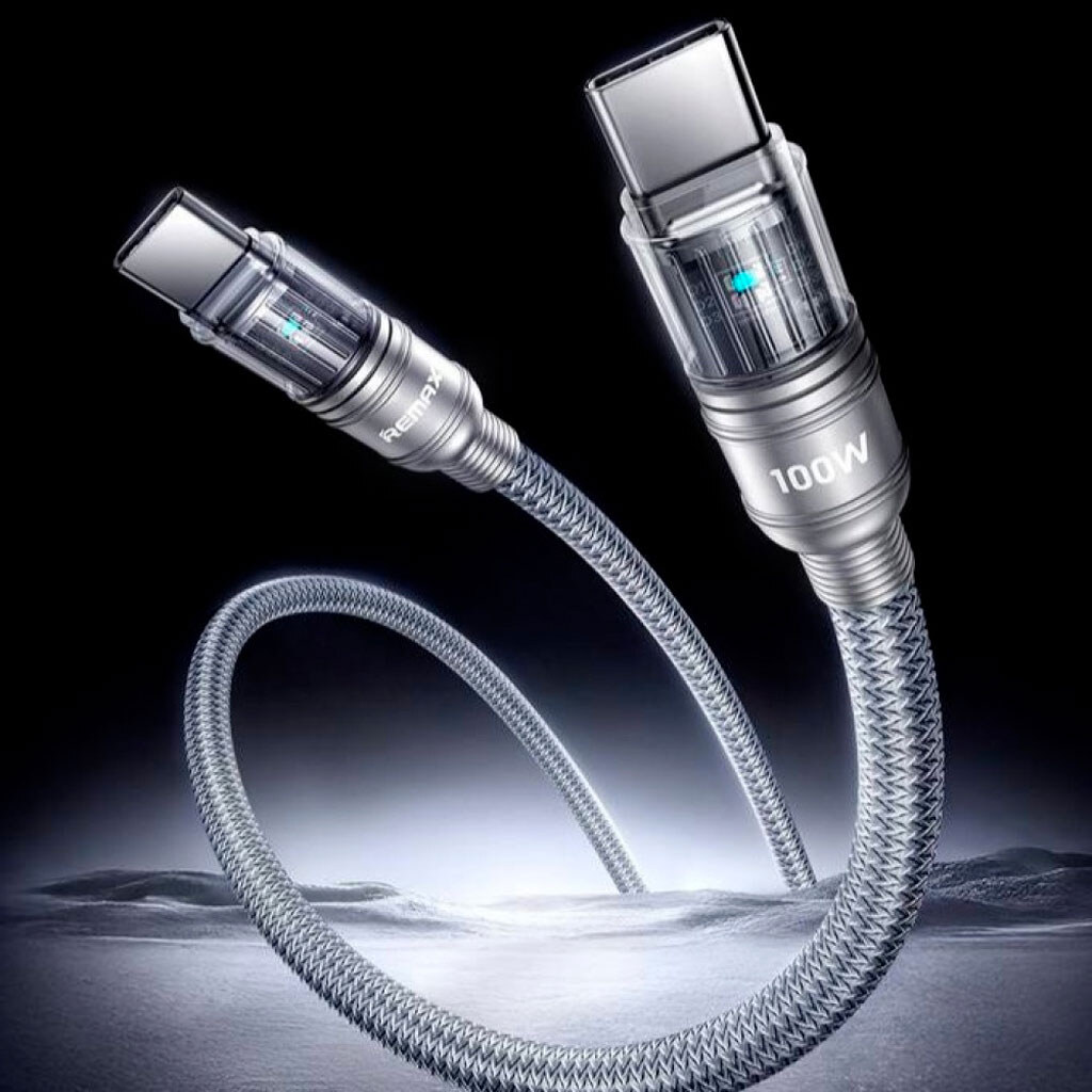 USB кабель Remax CB29 Huiying, Type-C, 1.2 м., Сірий - № 2 USB кабель Remax CB29 Huiying, Type-C, 1.2 м., Сірий - № 2