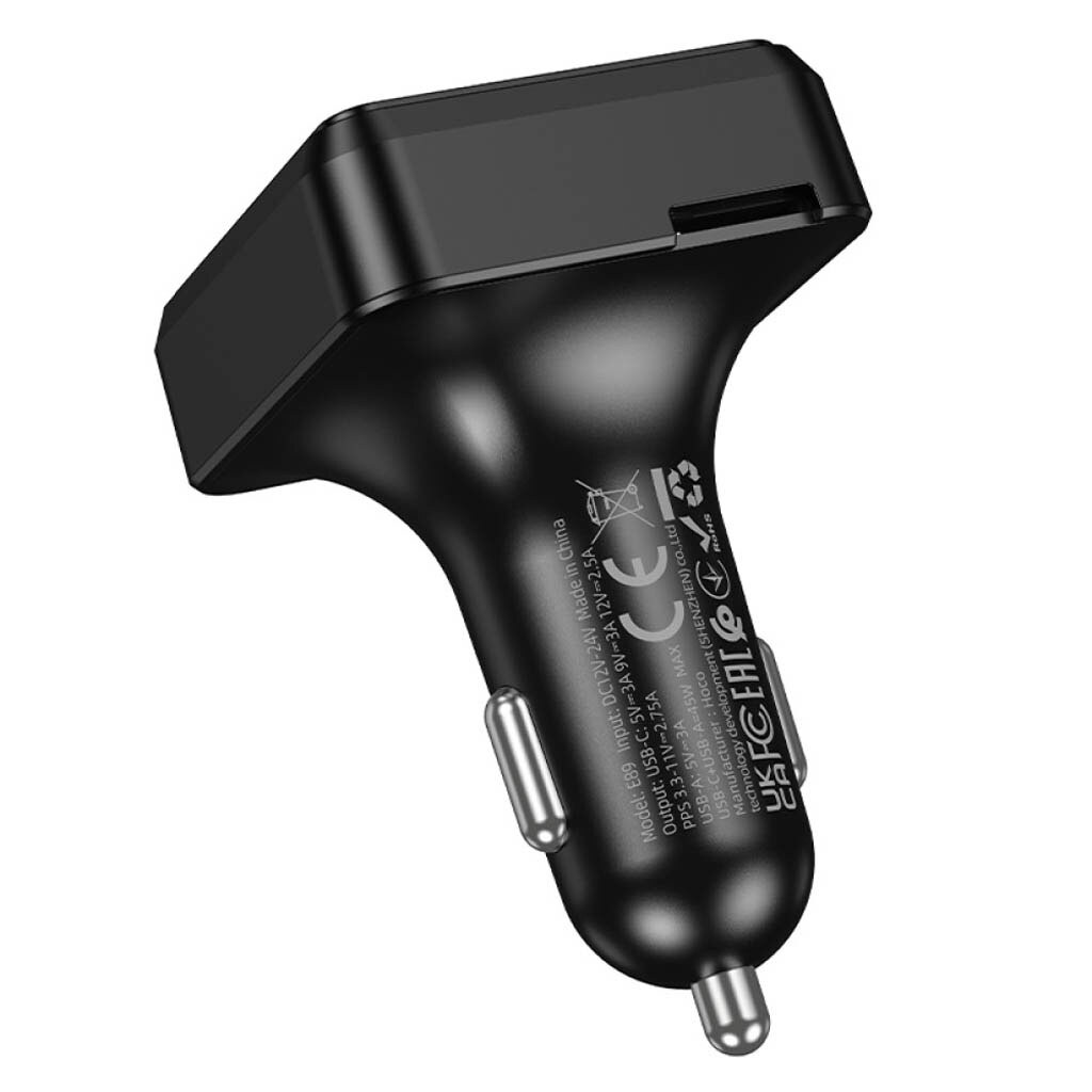 FM модулятор Hoco E89 Libre, Черный - № 5 FM модулятор Hoco E89 Libre, Черный - № 5