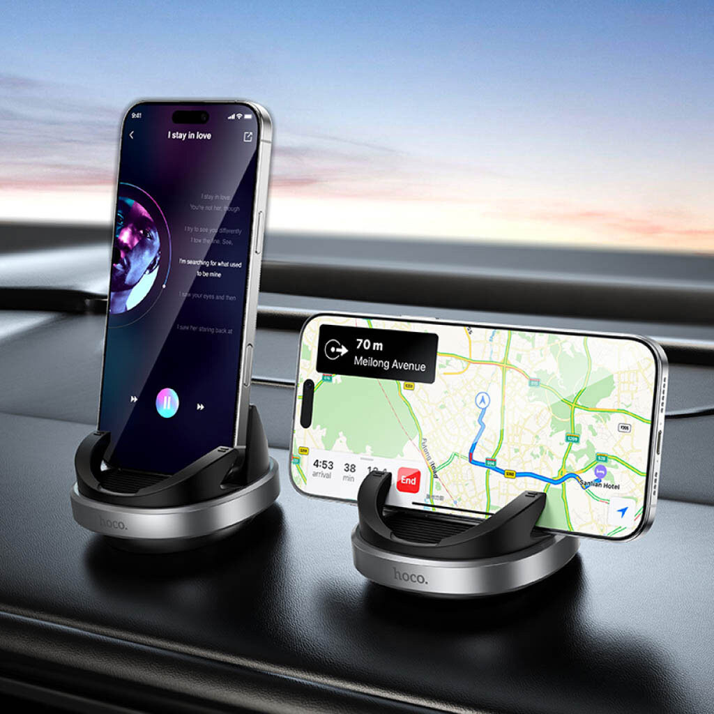 Тримач (Холдер) Hoco H100 Gentle, Чорний - № 8 Тримач (Холдер) Hoco H100 Gentle, Чорний - № 8