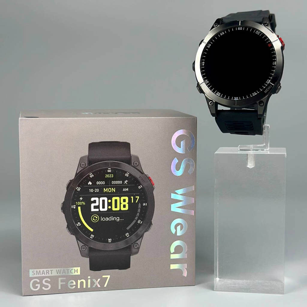 Умные часы Smart Watch Garmin GS Fenix 7, Черный - № 11 Умные часы Smart Watch Garmin GS Fenix 7, Черный - № 11