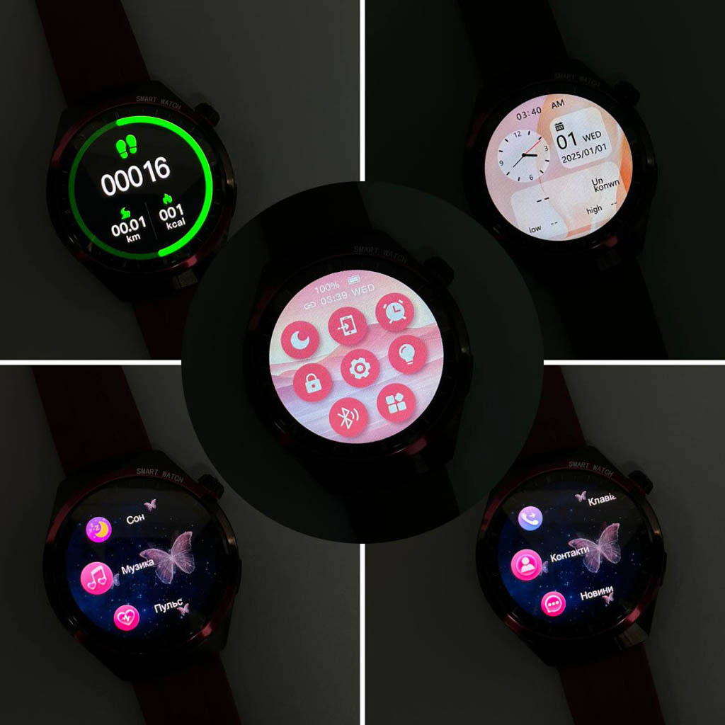 Умные часы Kalobee Amerika SK6 Mini, Золотой - № 8 Умные часы Kalobee Amerika SK6 Mini, Золотой - № 8