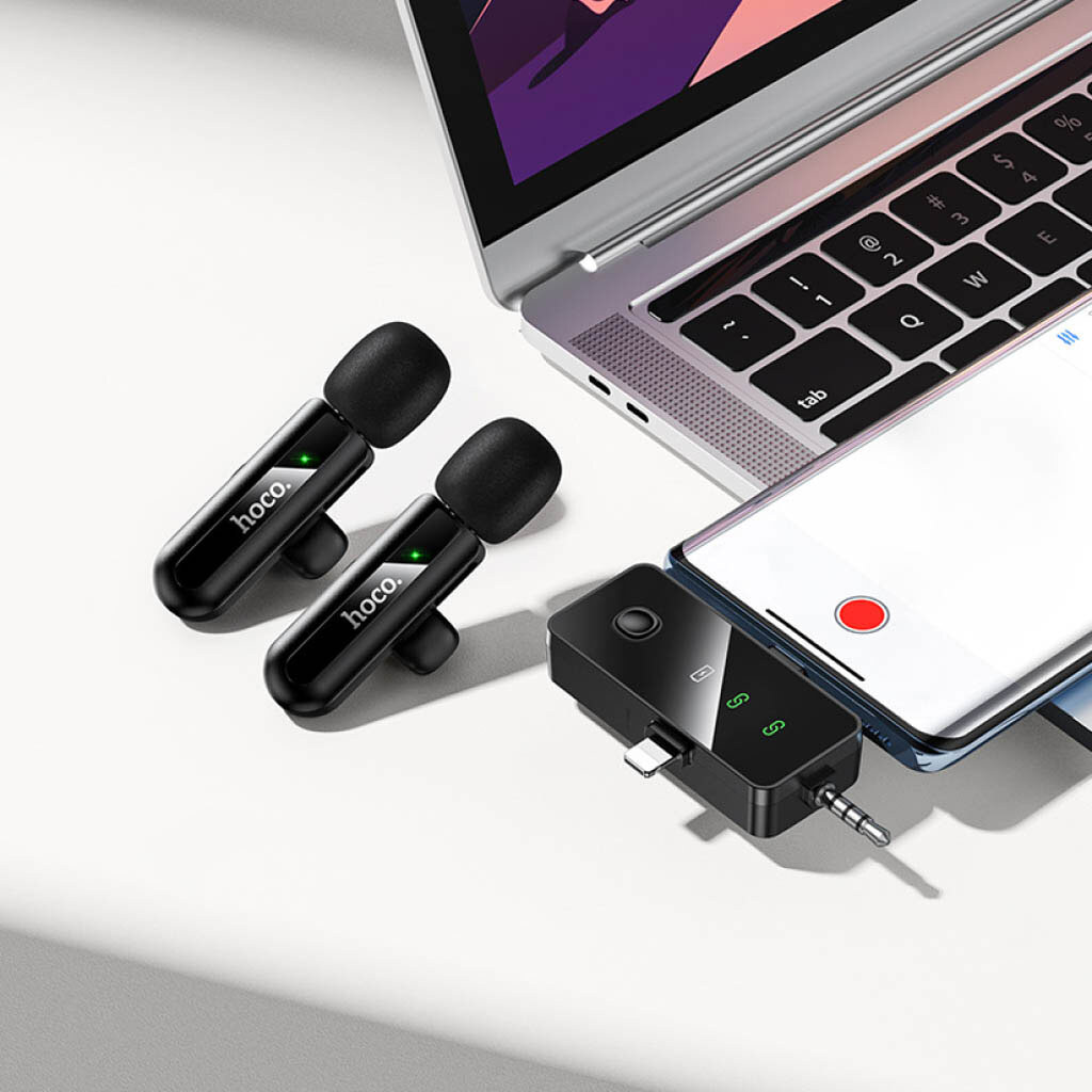 Микрофон петличный Hoco L20C Fair, Черный - № 7 Микрофон петличный Hoco L20C Fair, Черный - № 7