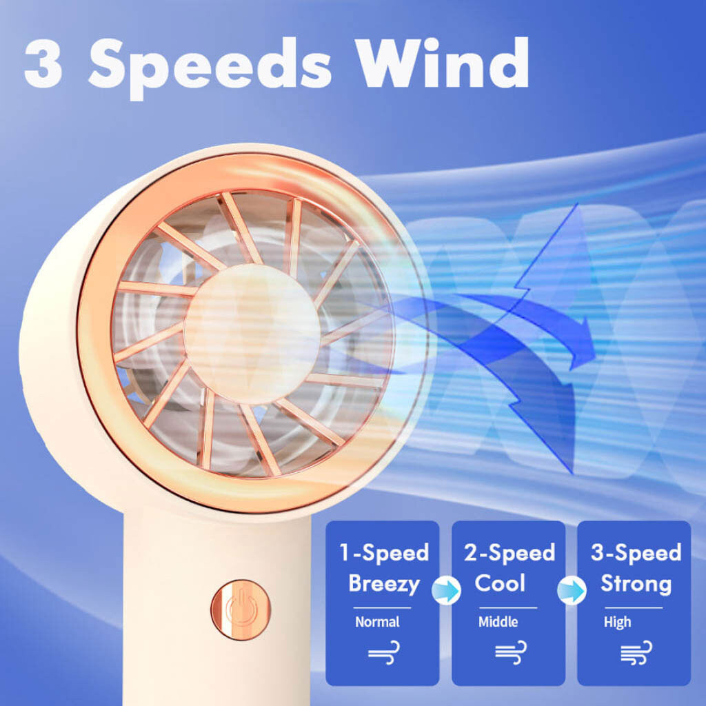 Портативный вентилятор Portable FAN, Бежевый - № 6 Портативный вентилятор Portable FAN, Бежевый - № 6
