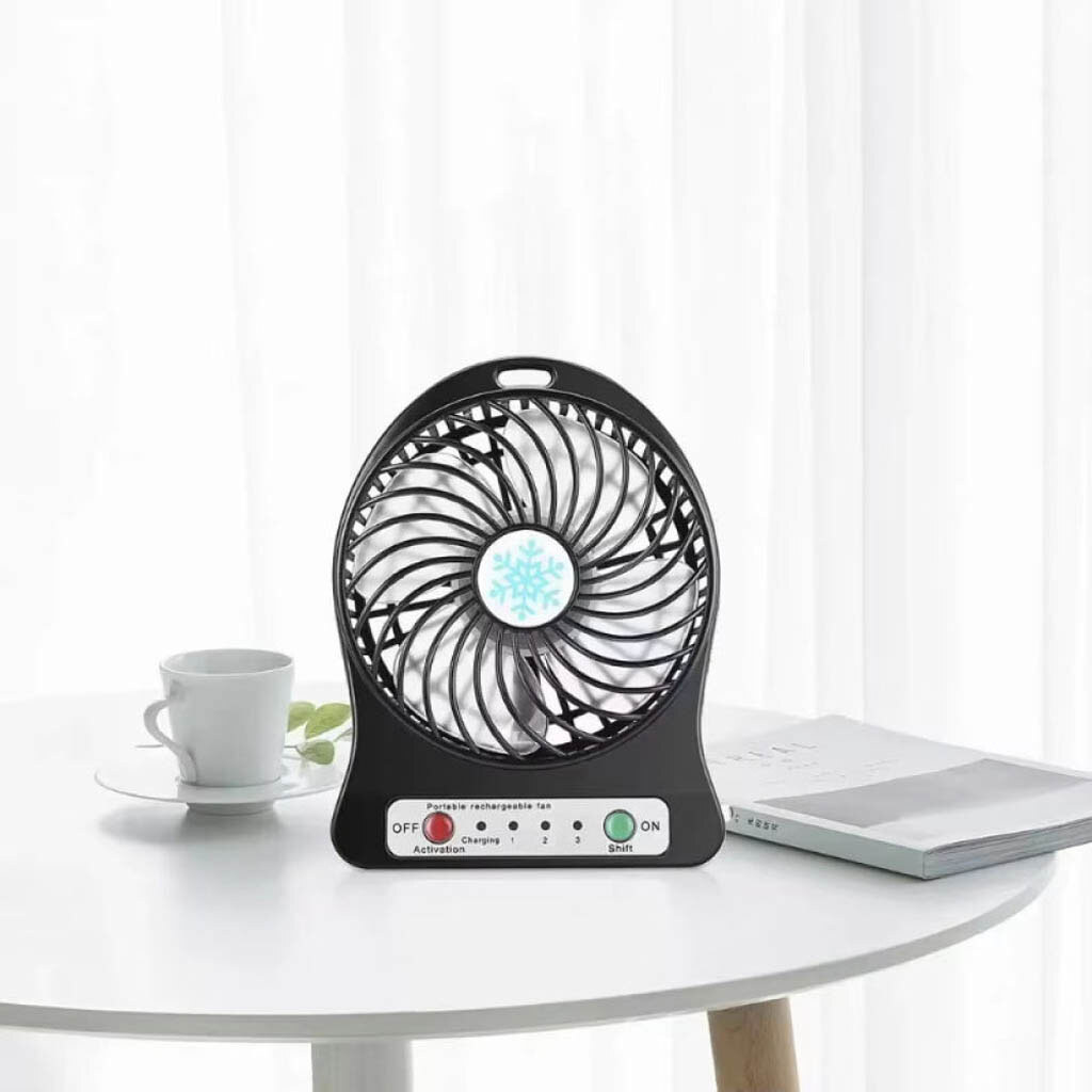 Вентилятор настольный Portable Fan Mini, Черный - № 5 Вентилятор настольный Portable Fan Mini, Черный - № 5