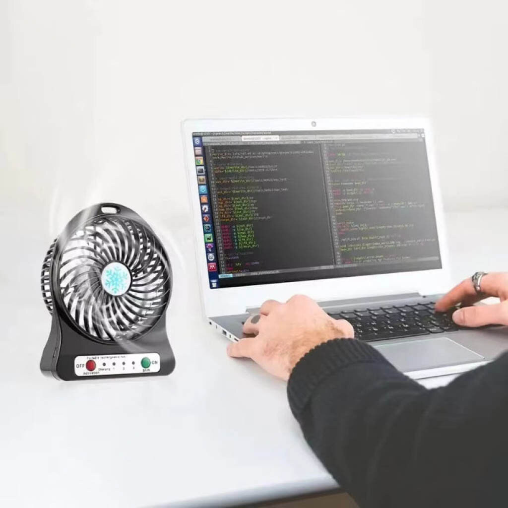 Вентилятор настольный Portable Fan Mini, Черный - № 7 Вентилятор настольный Portable Fan Mini, Черный - № 7