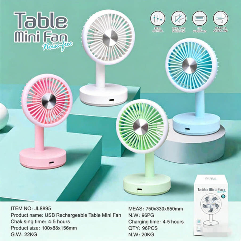 Вентилятор настільний 8895, Зелений - № 8 Вентилятор настільний 8895, Зелений - № 8