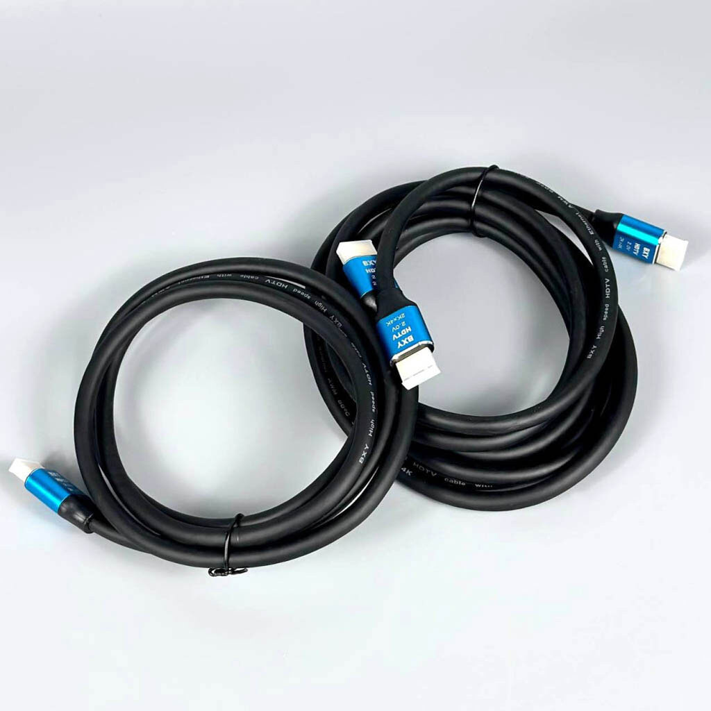 Кабель BXY HDMI - HDMI 2.0V, 1.5 м., Красный - № 3 Кабель BXY HDMI - HDMI 2.0V, 1.5 м., Красный - № 3