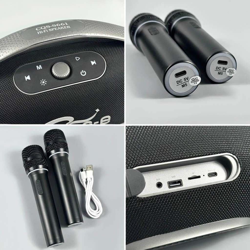 Портативна колонка Sing-e CQS-S661, Білий - № 2 Портативна колонка Sing-e CQS-S661, Білий - № 2