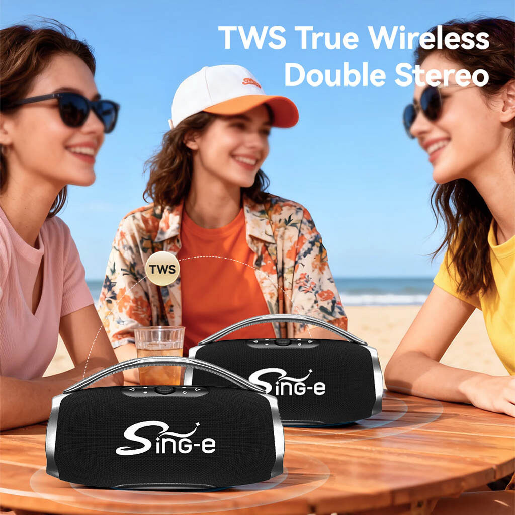 Портативна колонка Sing-e CQS-S661, Білий - № 4 Портативна колонка Sing-e CQS-S661, Білий - № 4