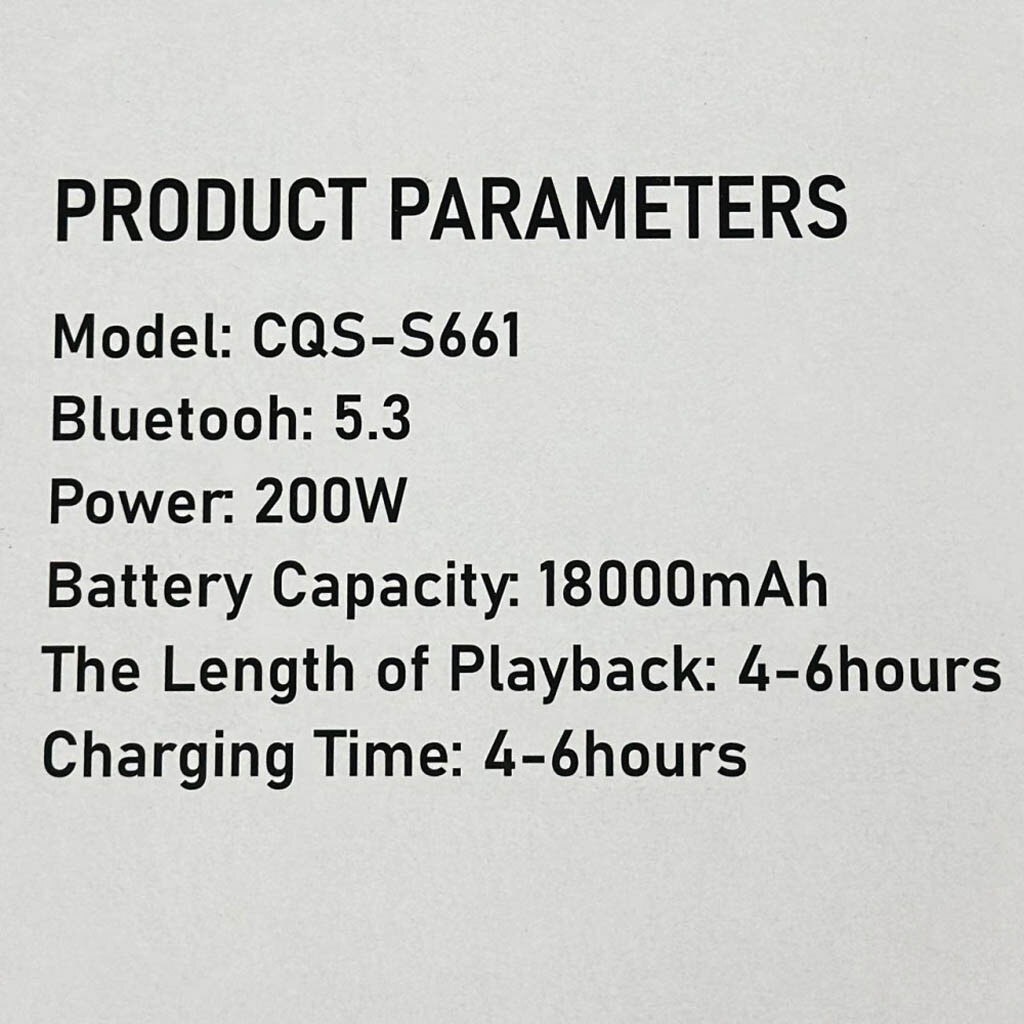 Портативна колонка Sing-e CQS-S661, Білий - № 9 Портативна колонка Sing-e CQS-S661, Білий - № 9