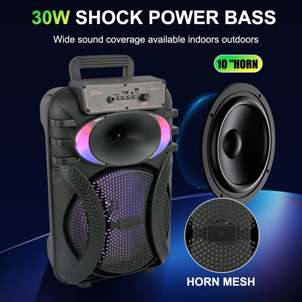 Портативна колонка Sing-e ZQS10101, Чорний - № 5 Портативна колонка Sing-e ZQS10101, Чорний - № 5