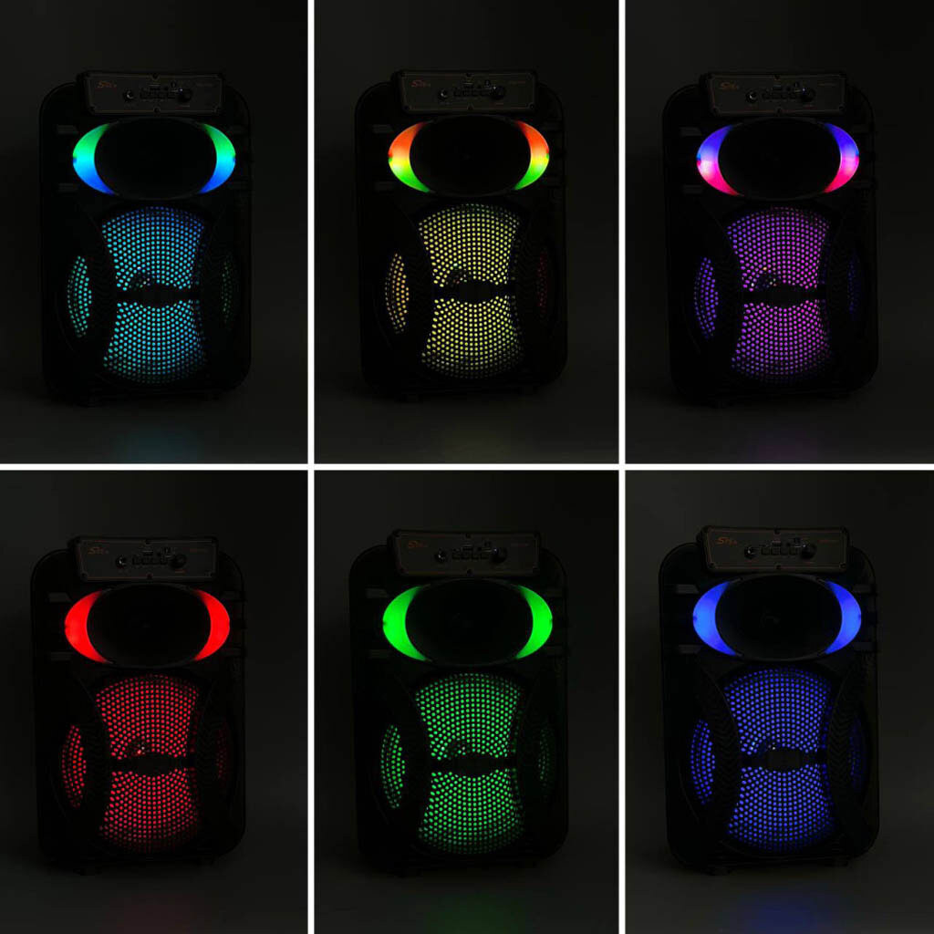 Портативна колонка Sing-e ZQS10101, Чорний - № 8 Портативна колонка Sing-e ZQS10101, Чорний - № 8