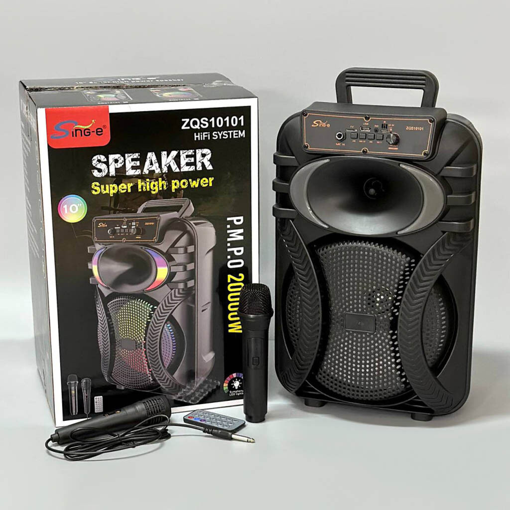 Портативна колонка Sing-e ZQS10101, Чорний - № 10 Портативна колонка Sing-e ZQS10101, Чорний - № 10