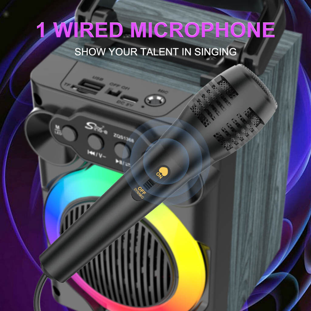 Портативная колонка Sing-e ZQS1368 Mini, Черный - № 5 Портативная колонка Sing-e ZQS1368 Mini, Черный - № 5