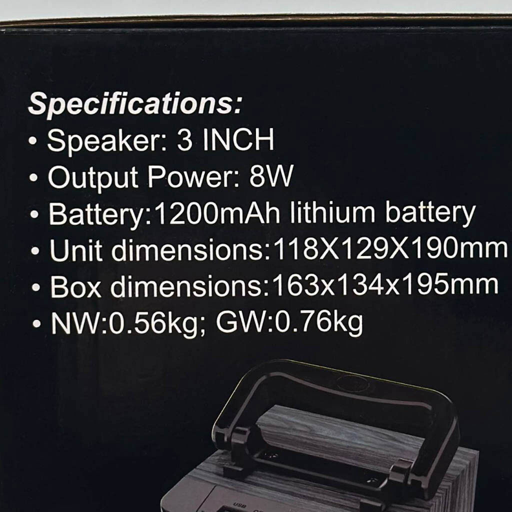 Портативная колонка Sing-e ZQS1368 Mini, Черный - № 9 Портативная колонка Sing-e ZQS1368 Mini, Черный - № 9