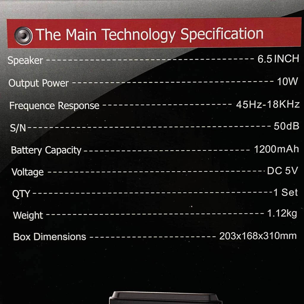 Портативная колонка Sing-e ZQS603, Черный - № 4 Портативная колонка Sing-e ZQS603, Черный - № 4