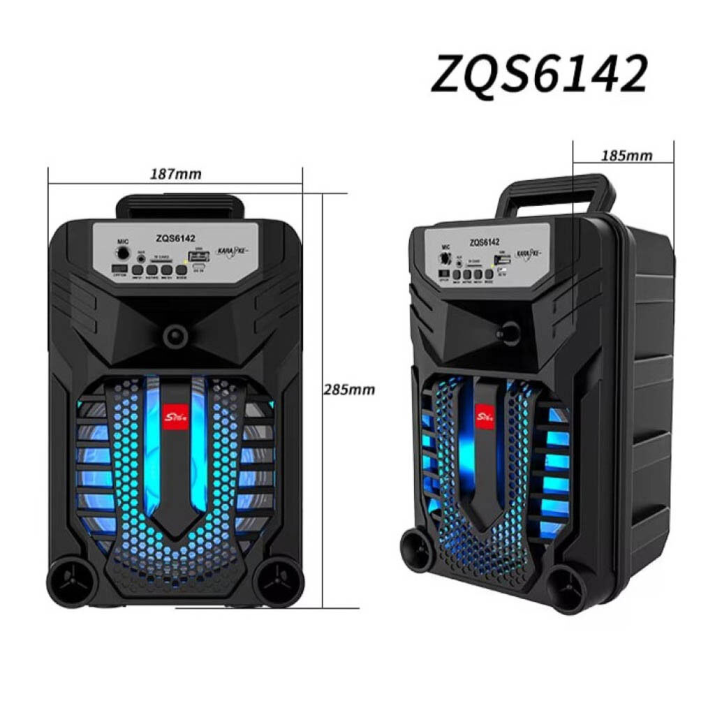 Портативна колонка Sing-e ZQS6142, Чорний - № 6 Портативна колонка Sing-e ZQS6142, Чорний - № 6