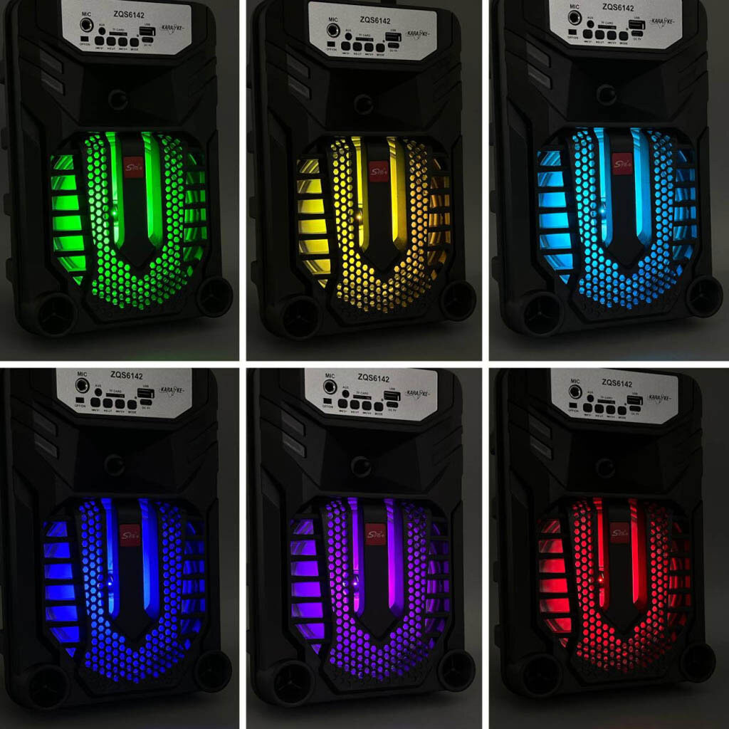 Портативна колонка Sing-e ZQS6142, Чорний - № 9 Портативна колонка Sing-e ZQS6142, Чорний - № 9