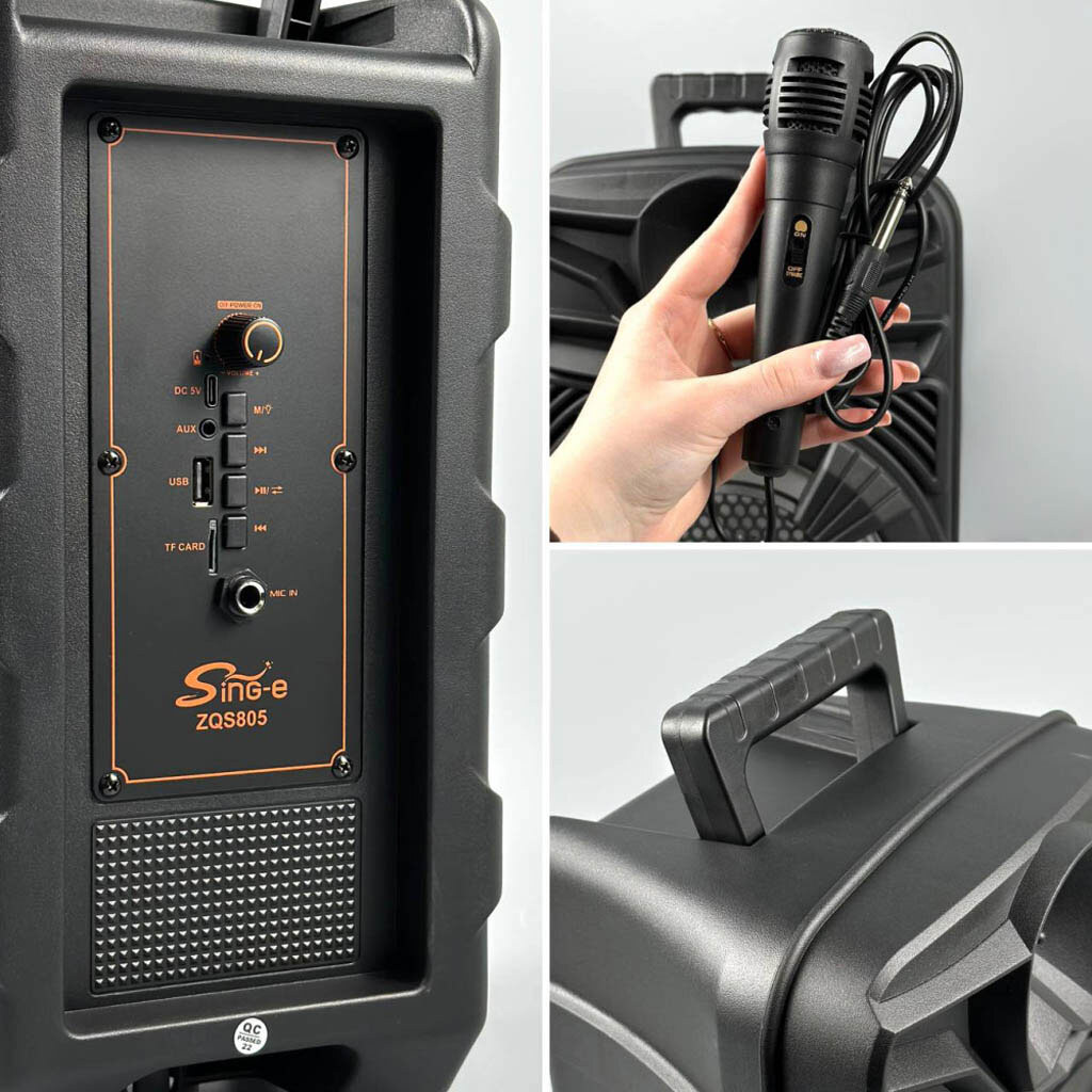 Портативная колонка Sing-e ZQS805, Черный - № 3 Портативная колонка Sing-e ZQS805, Черный - № 3