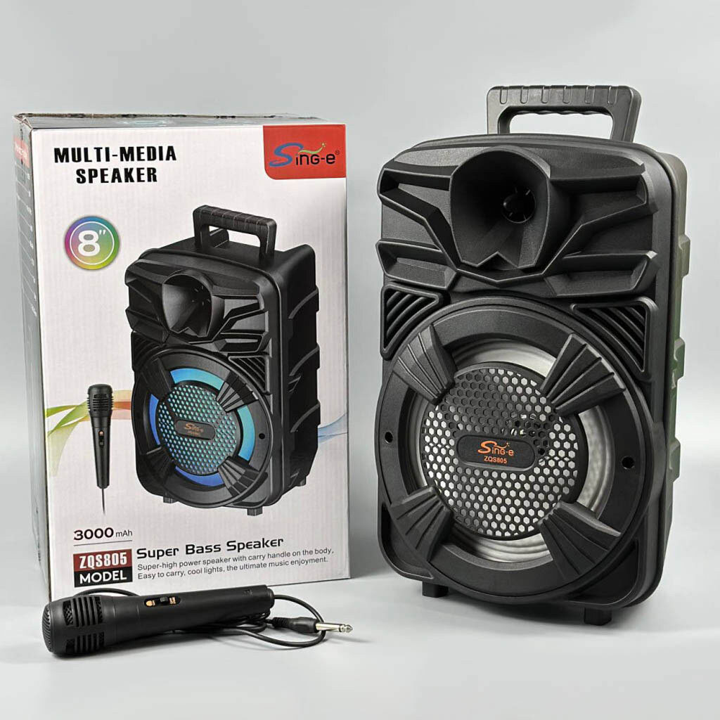 Портативная колонка Sing-e ZQS805, Черный - № 10 Портативная колонка Sing-e ZQS805, Черный - № 10