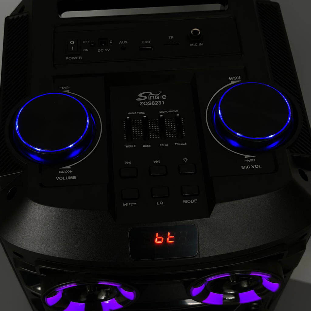 Портативна колонка Sing-e ZQS8231, Чорний - № 4 Портативна колонка Sing-e ZQS8231, Чорний - № 4