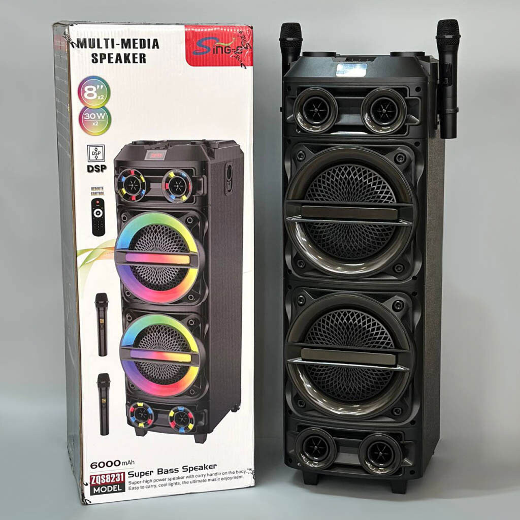 Портативна колонка Sing-e ZQS8231, Чорний - № 10 Портативна колонка Sing-e ZQS8231, Чорний - № 10