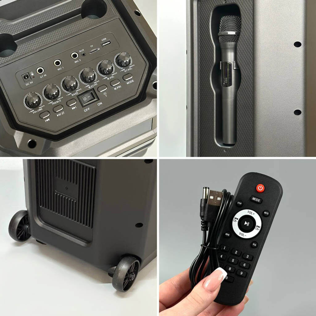 Портативная колонка Sing-e ZQS8283, Черный - № 2 Портативная колонка Sing-e ZQS8283, Черный - № 2