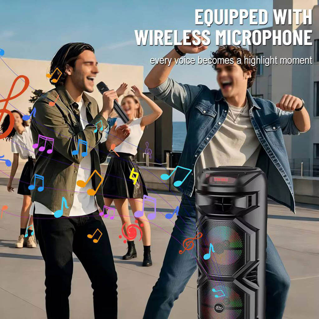 Портативна колонка Sing-e ZQS8301, Чорний - № 6 Портативна колонка Sing-e ZQS8301, Чорний - № 6