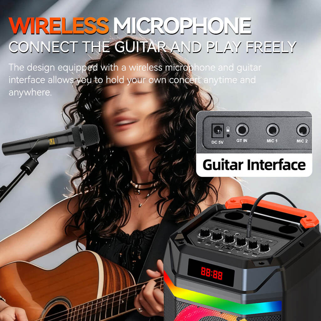 Портативная колонка Sing-e ZQS8316, Черный - № 3 Портативная колонка Sing-e ZQS8316, Черный - № 3