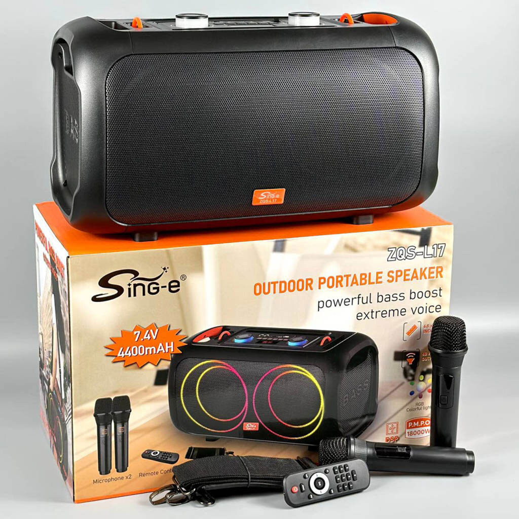 Портативная колонка Sing-e ZQS-L17, Черный - № 10 Портативная колонка Sing-e ZQS-L17, Черный - № 10