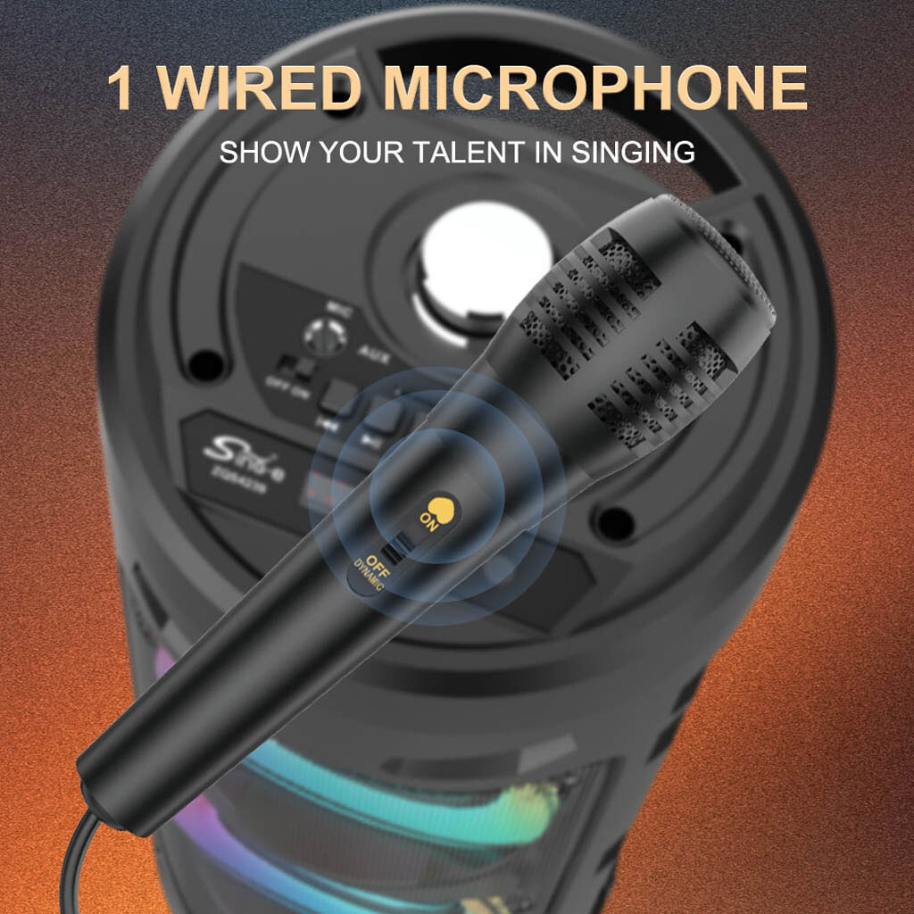 Портативная колонка Sing-e ZQS-4239, Черный - № 8 Портативная колонка Sing-e ZQS-4239, Черный - № 8