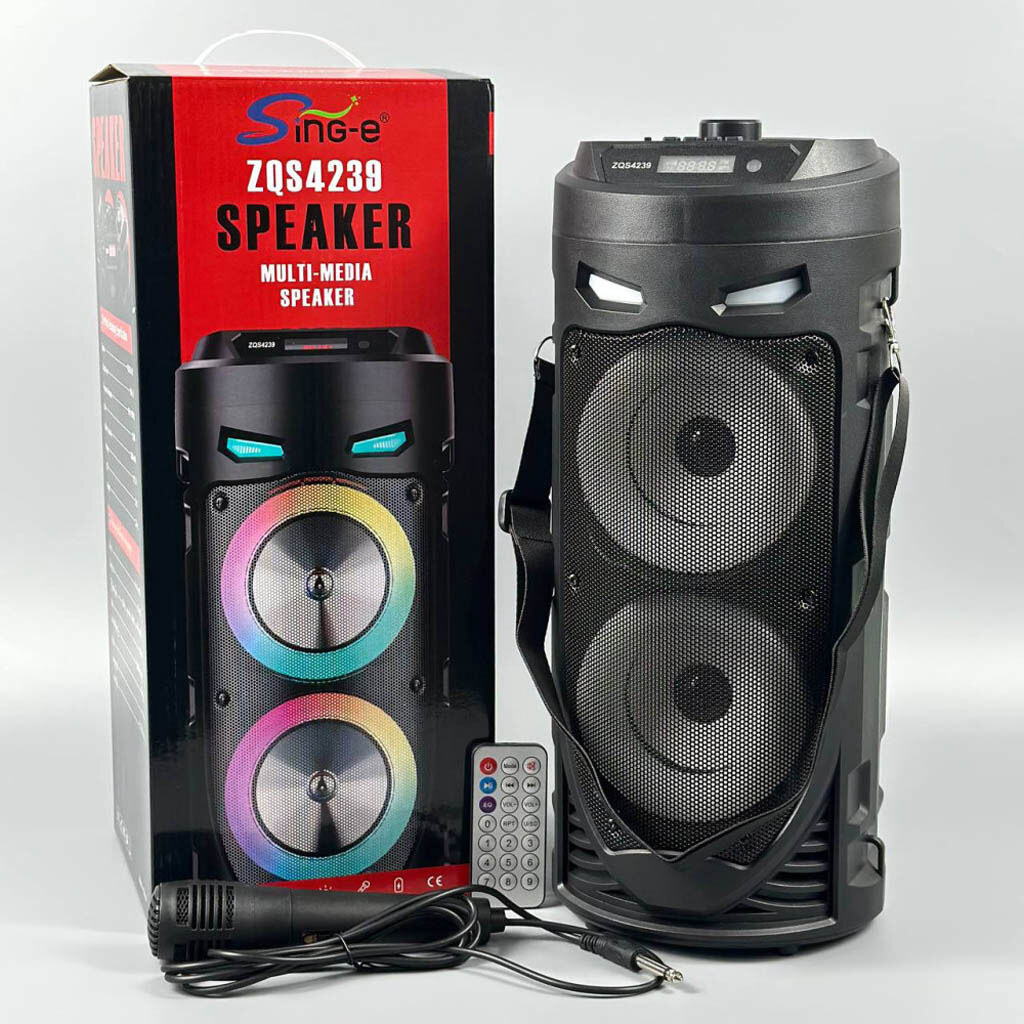 Портативная колонка Sing-e ZQS-4239, Черный - № 10 Портативная колонка Sing-e ZQS-4239, Черный - № 10