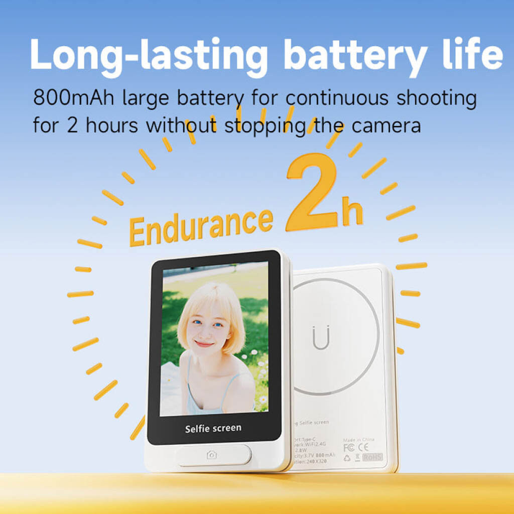 Магнитный экран для селфи A1 Mini, Черный - № 7 Магнитный экран для селфи A1 Mini, Черный - № 7