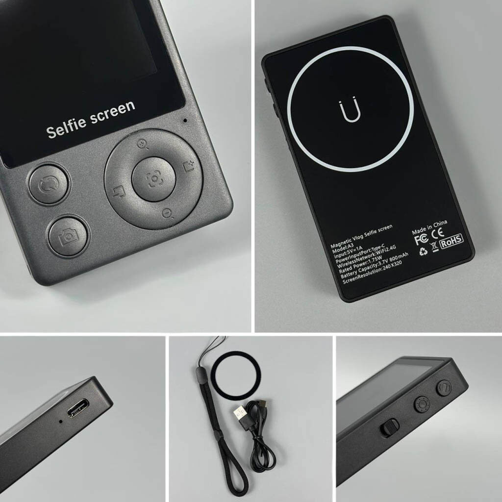 Магнитный экран для селфи A3 Mini, Черный - № 2 Магнитный экран для селфи A3 Mini, Черный - № 2