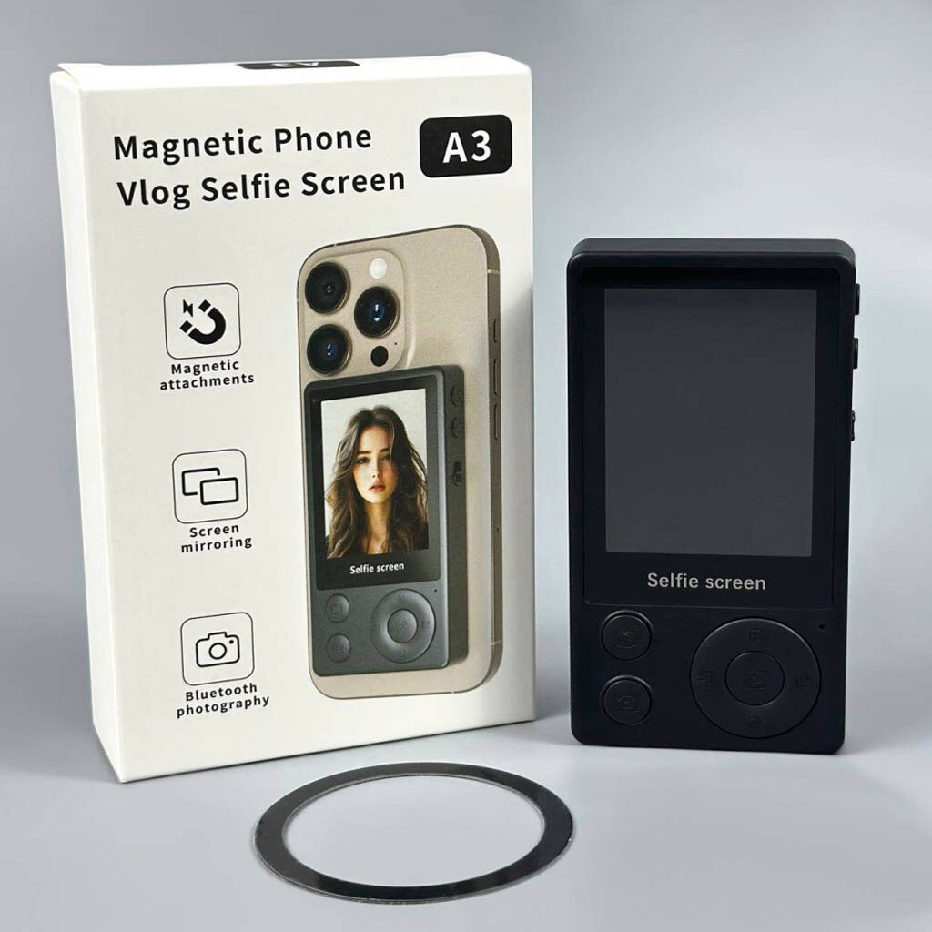 Магнитный экран для селфи A3 Mini, Черный - № 10 Магнитный экран для селфи A3 Mini, Черный - № 10
