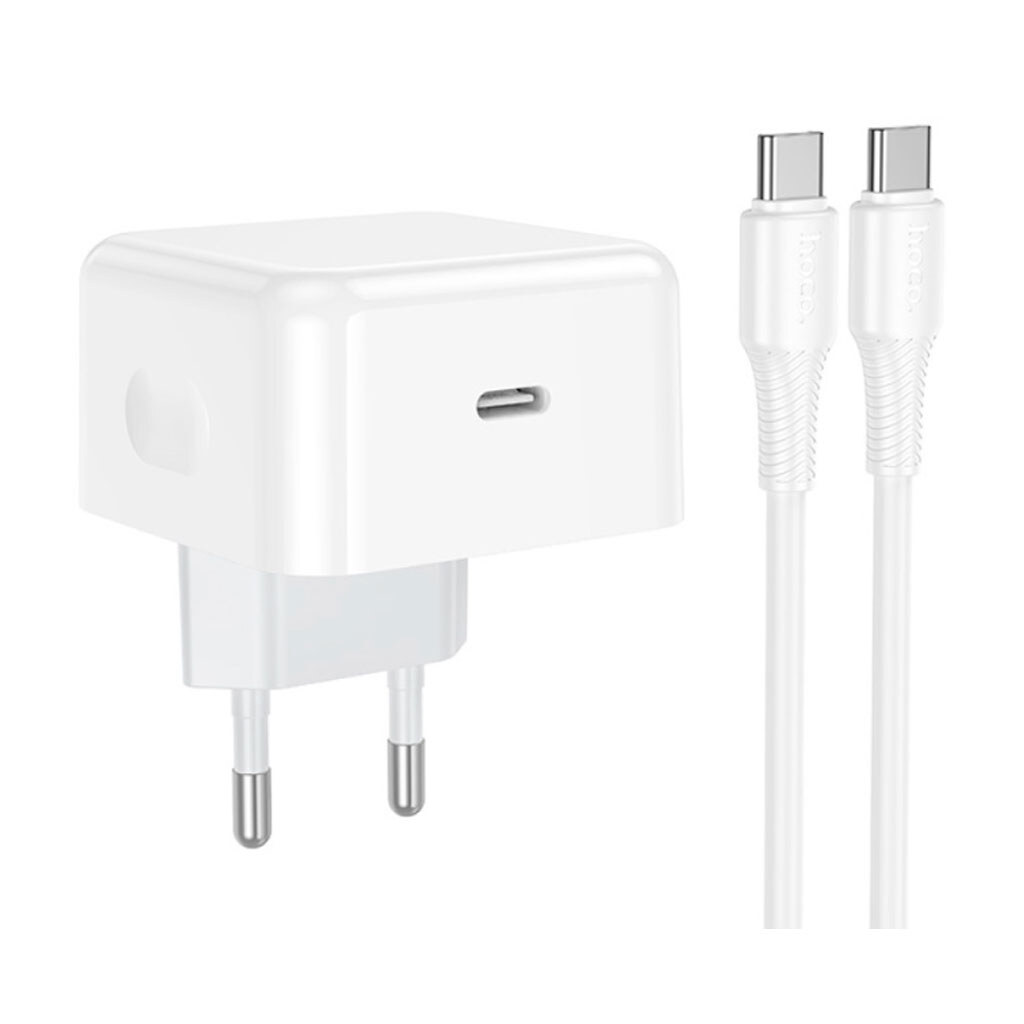 СЗУ Hoco C161A Speed, Type-C, З кабелем, Білий - № 1 СЗУ Hoco C161A Speed, Type-C, З кабелем, Білий - № 1