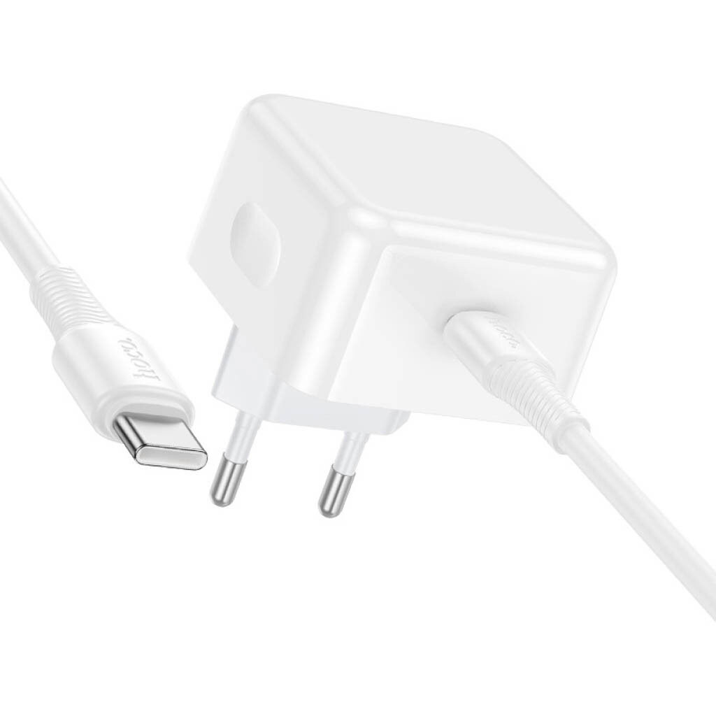 СЗУ Hoco C161A Speed, Type-C, З кабелем, Білий - № 4 СЗУ Hoco C161A Speed, Type-C, З кабелем, Білий - № 4