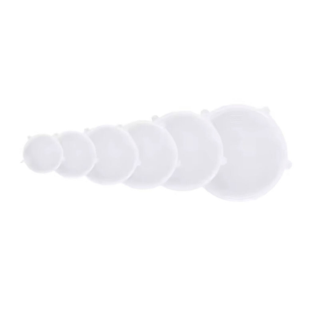 Набор силиконовых крышек, Прозрачный - № 1 Набор силиконовых крышек, Прозрачный - № 1