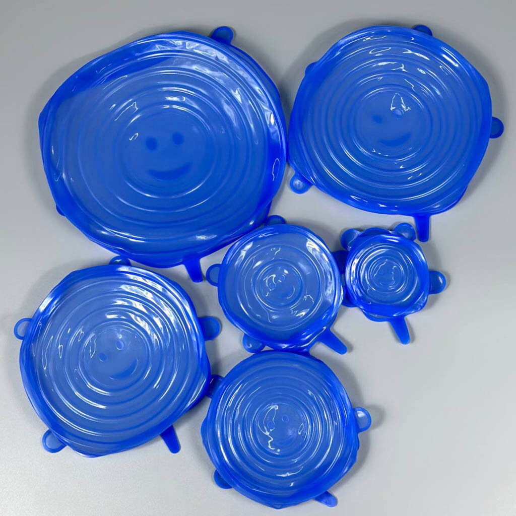 Набор силиконовых крышек, Прозрачный - № 3 Набор силиконовых крышек, Прозрачный - № 3